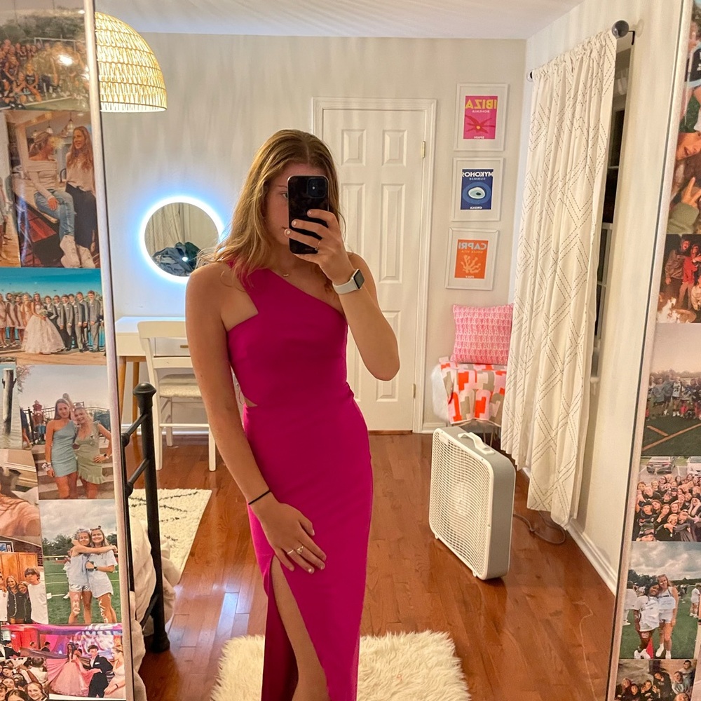 Aidan by Aidan Mattox Pink Gown